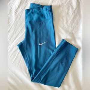 Nike Women’s Dri-Fit Blue Running Leggings, Size Small